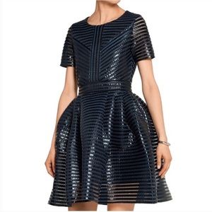 Maje Roybridge Honeycomb Coated Mesh-Rire Dress, S